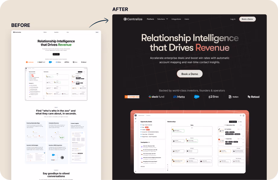 Centralize concept redesign