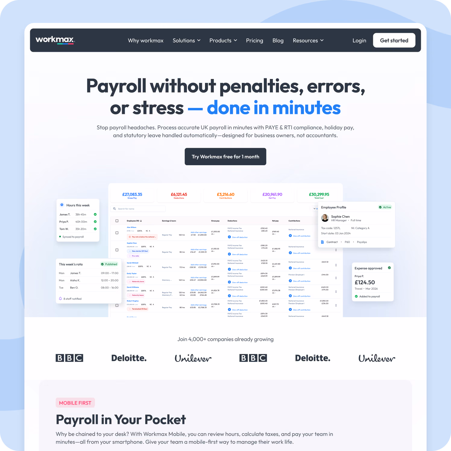 Workmax website redesign